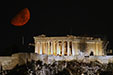 Moonset over the Acropolis