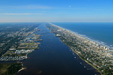 Aerial view of Daytona Beach area