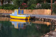 A boat named Spyros at Kommeno bay in Corfu